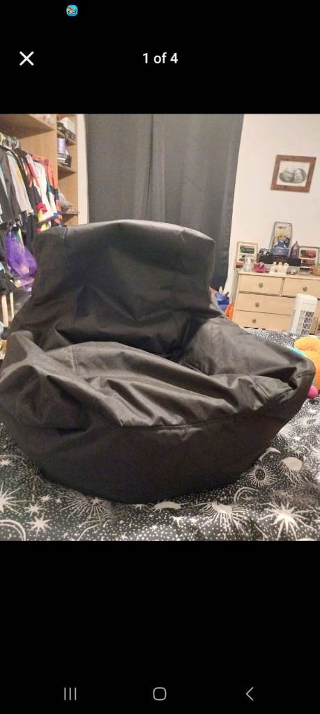 image for Black Bean bag for adult/teenager