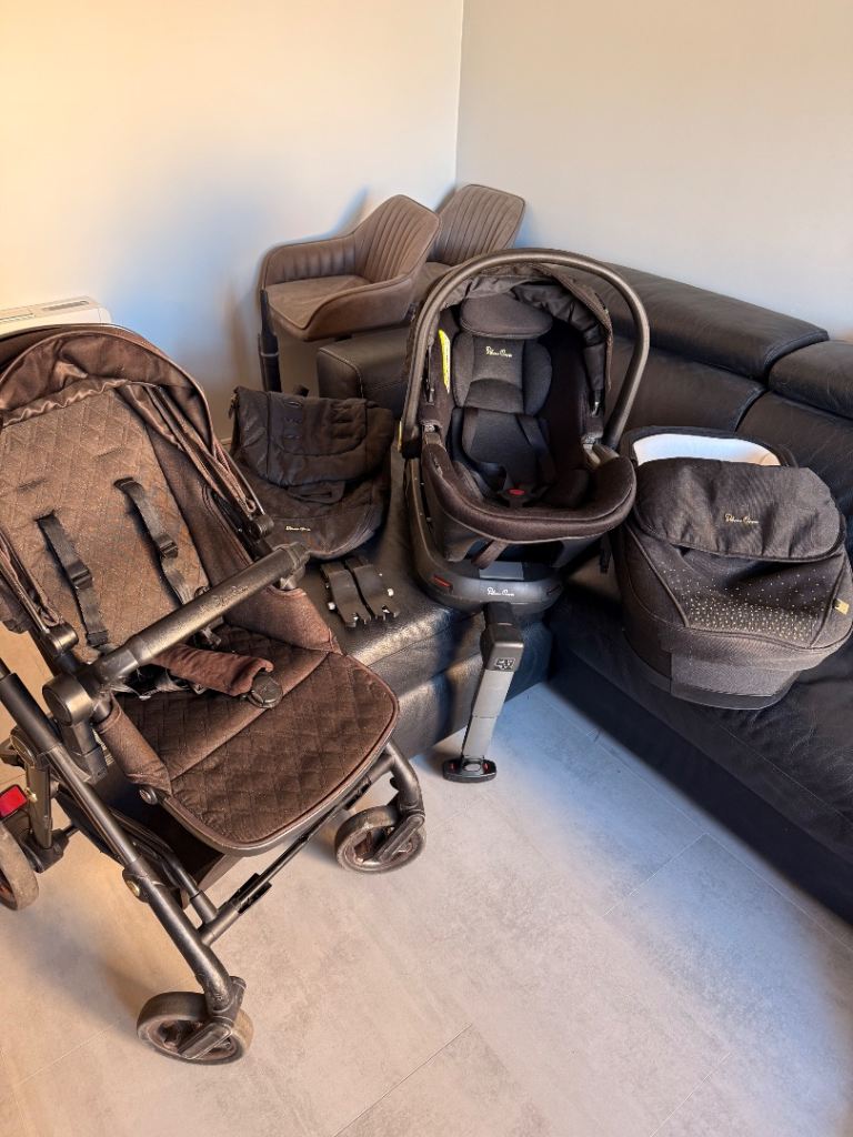 Silver Cross 3 in 1 Travel System 2021 Pushchair Pram Carrycot Car Seat ISOFIX