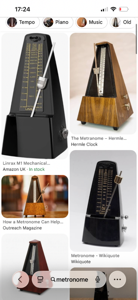 Wanted Metronome piano