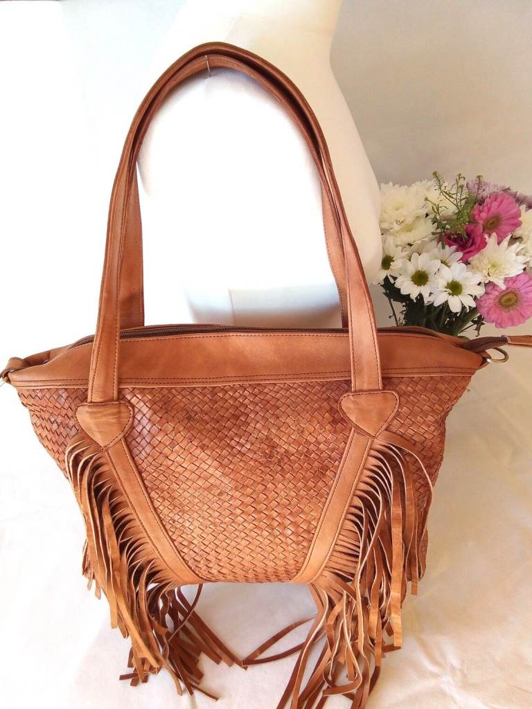 image for 100% Genuine Leather Handbag Moroccan Leather Bag Handmade Women's Bag  ( Christmas Sale )