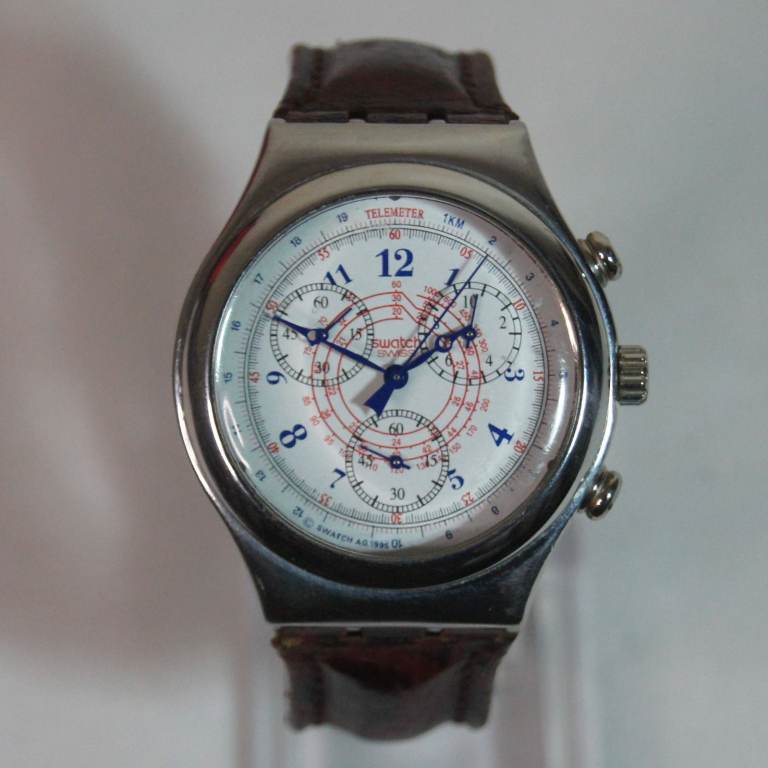 1995 Swatch Irony YCS103 Chronograph Richesse Interieure Stainless Steel Watch