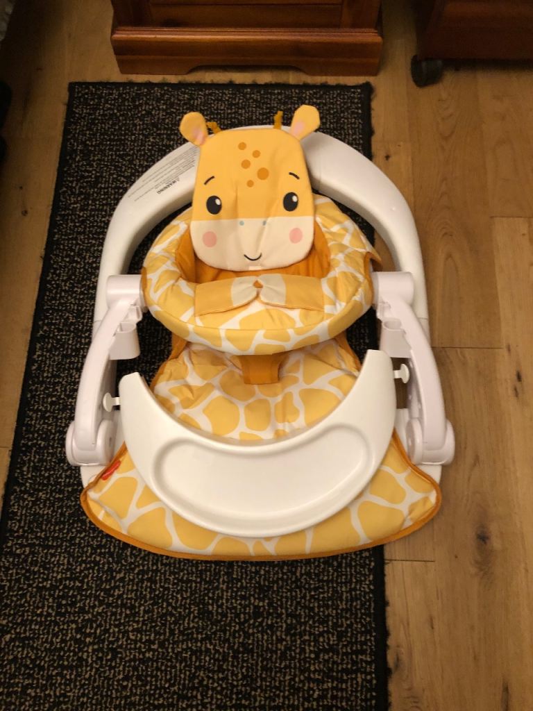 Portable baby floor chair with table
