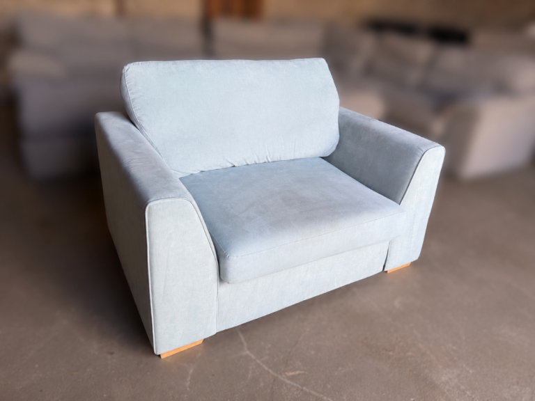 Light Blue Cuddle Chair (Delivery Available)