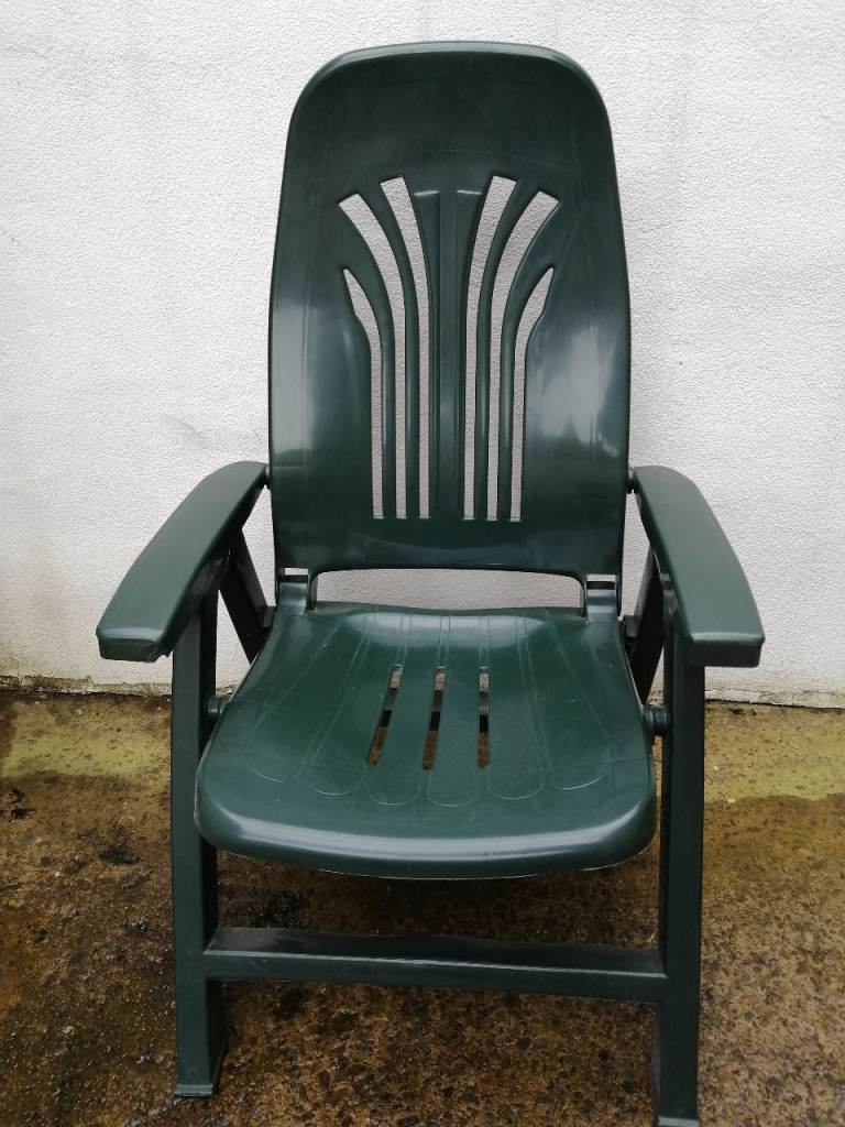 Plastic patio garden chair 