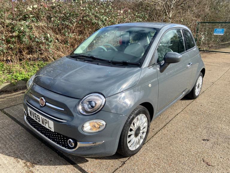 2019 Fiat 500 1.2 Lounge Dualogic Grey 30k Miles Years MOT Warranty Automatic HATCHBACK Petrol Au...