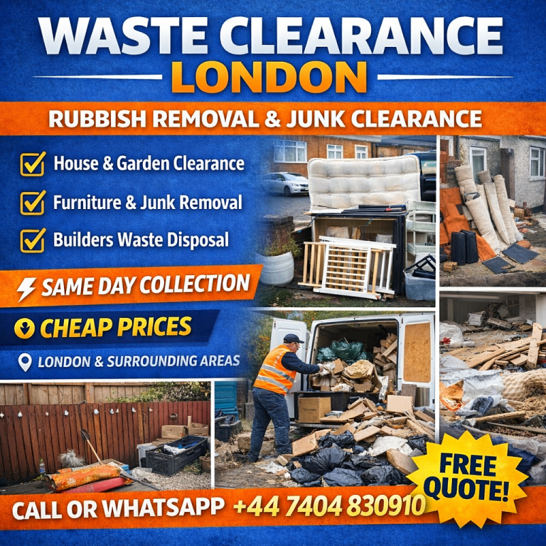 Rubbish Removal London | House & Garden Waste | Fast Collection