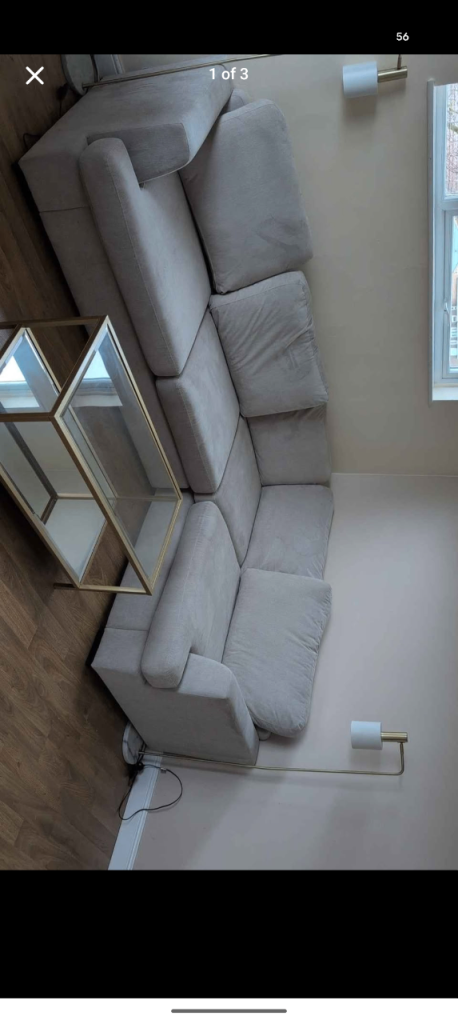 Corner sofa bed - Beige