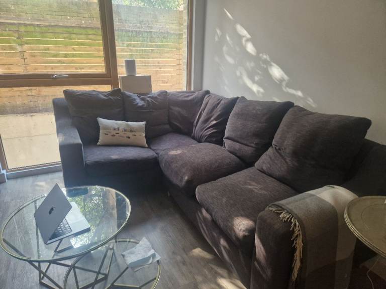 Loaf grey 3 seater sofa L-shaped