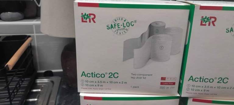 6 x Actico 2C Two Component Leg Ulcer Kit - New, £3 each or all for £15