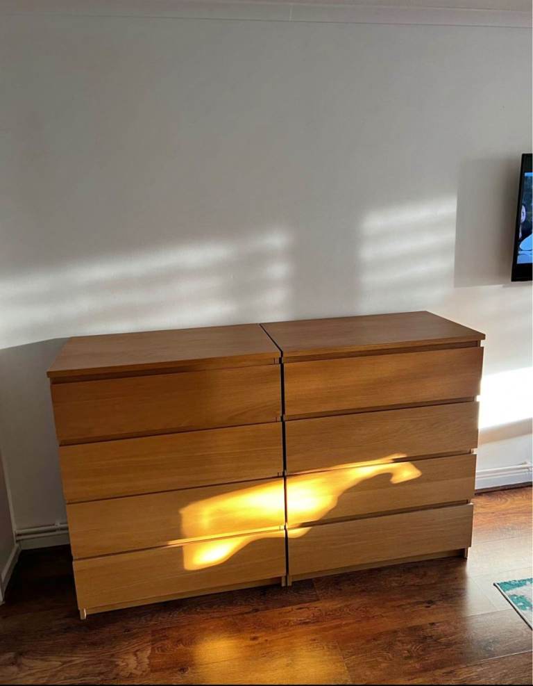 IKEA MALM 4-Drawer Chests (Oak Veneer) 60£ each and both for £100.