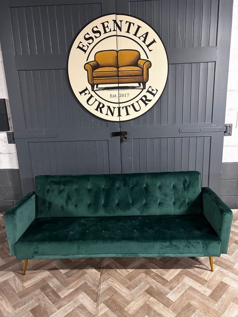 Emerald green sofa bed, FREE DELIVERY 