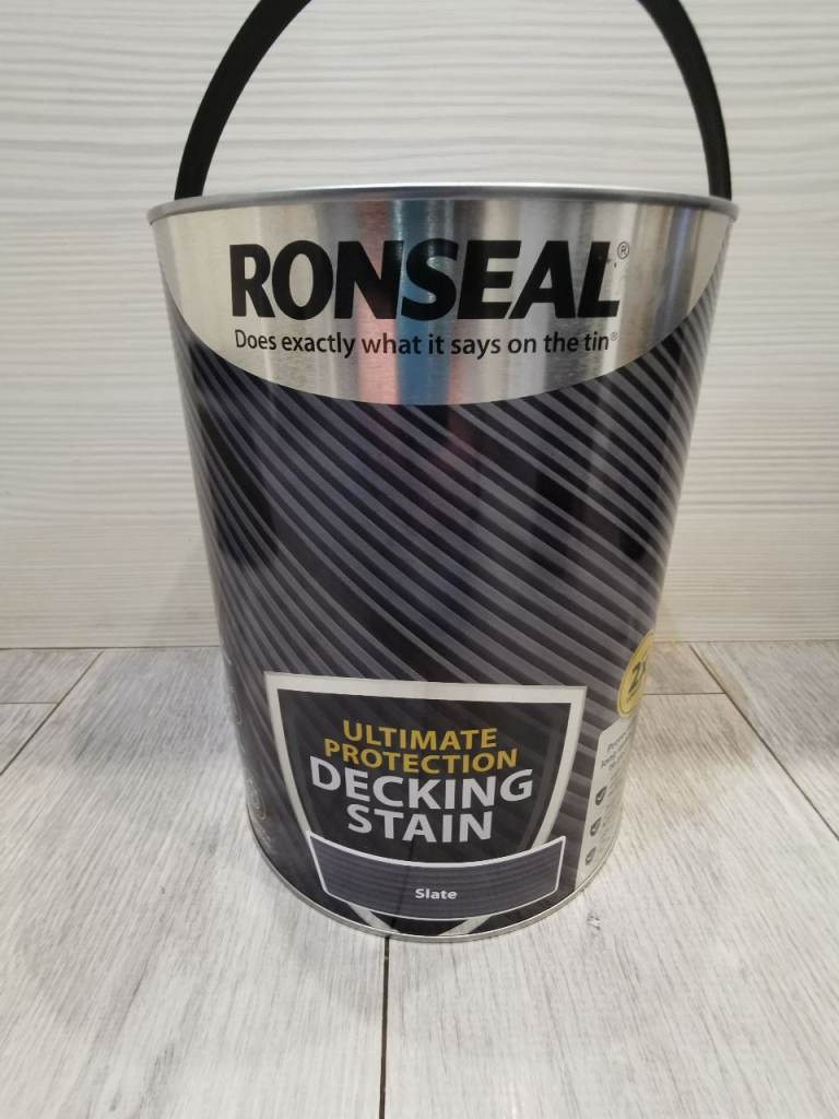 Ronseal Ultimate protection Slate Matt Decking Wood stain, 5L