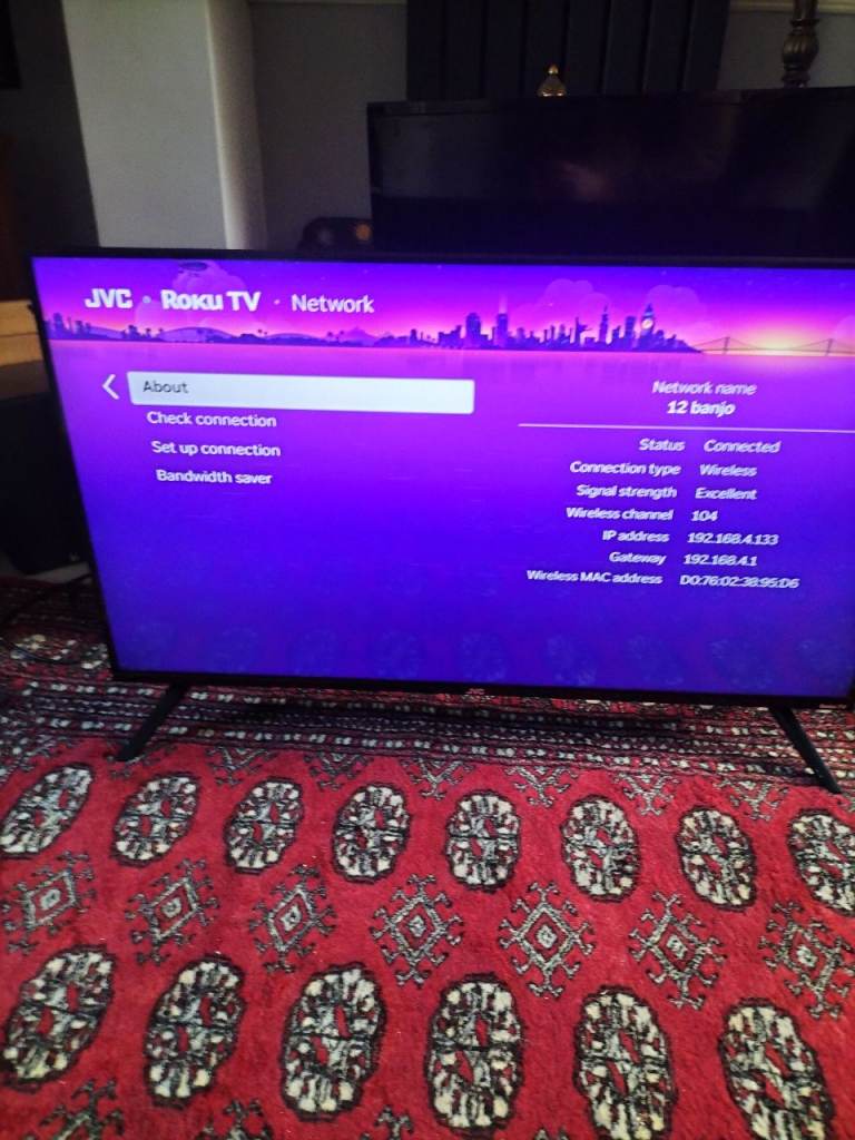 JVC Roku smart TV 40 inches