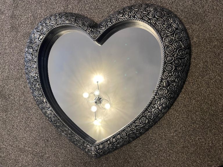 Heart shaped mirror 