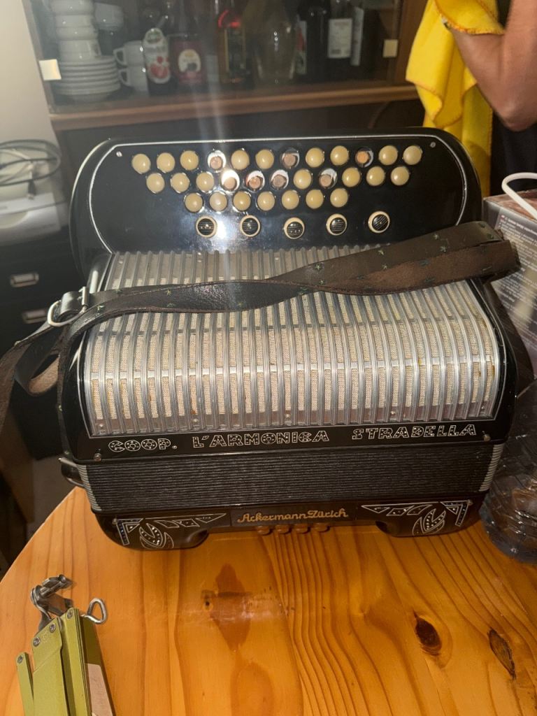 Ackermann Stich L'Armonica Stradella Accordion – Good Condition