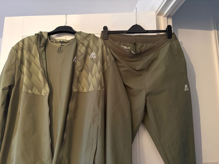 Montirex Khaki Green Men's Tracksuit - Jacket and Trousers