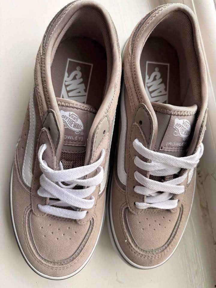 Vans Trainers – Beige Suede, Never Worn - Size 3 UK