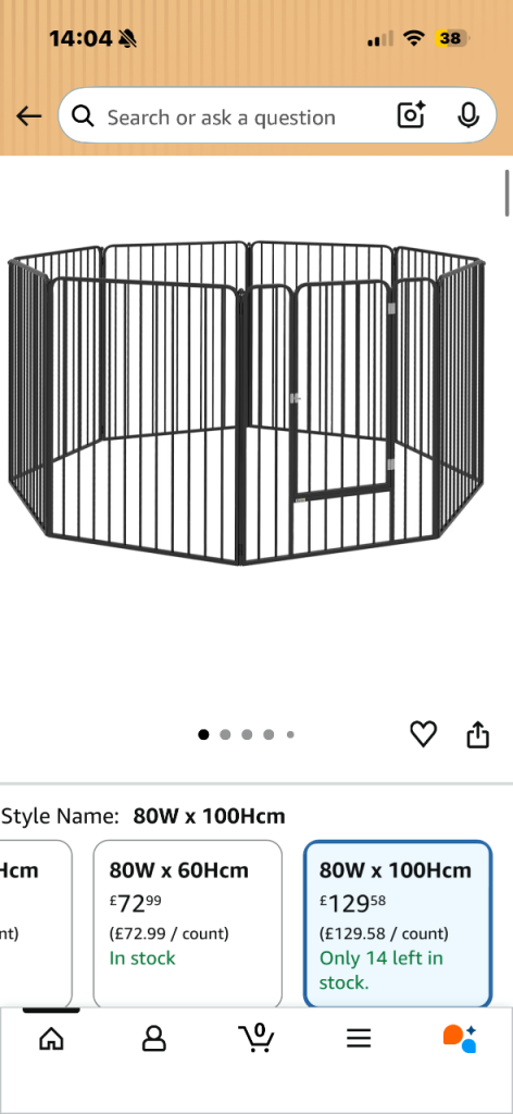 Heavy Duty Pet Play pen 
