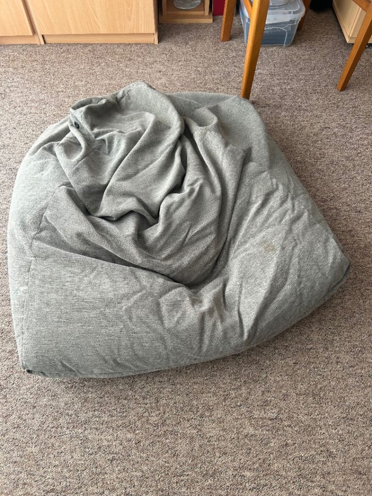 Dunelm Bristol Relaxer Bean Chair Pewter – Fair Condition