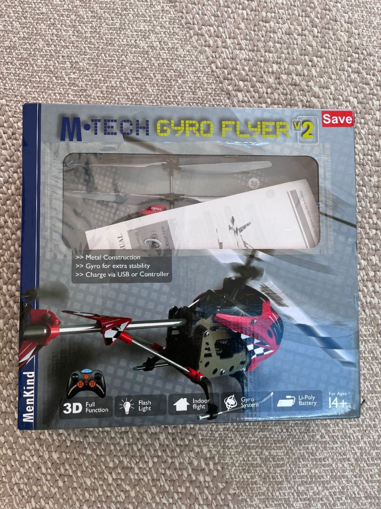 New MenKind M-Tech Gyro Flyer V2 RC Helicopter