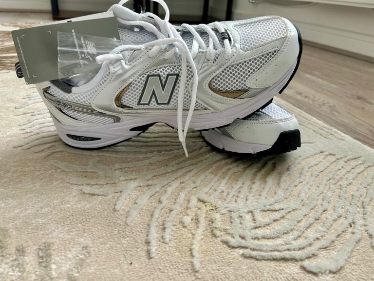 New Balance Trainers – White/Silver, Brand New with Tags