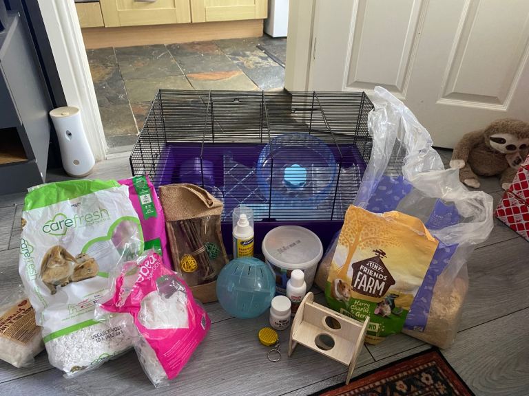 Hamster Cage & Accessories Bundle – Good Condition