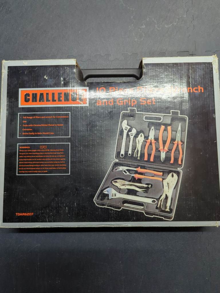 Challenge Extreme 9 piece pliers, wrench, grip set