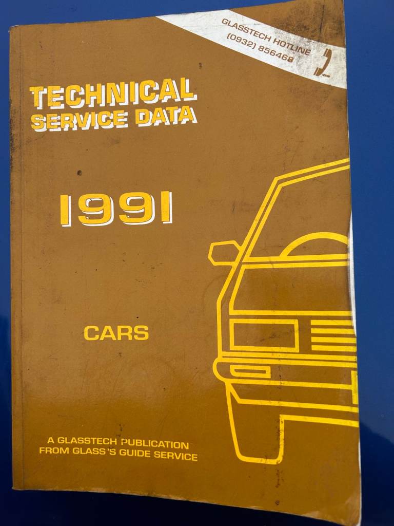 TECHNICAL SERVICE DATA 1991 GLASSES