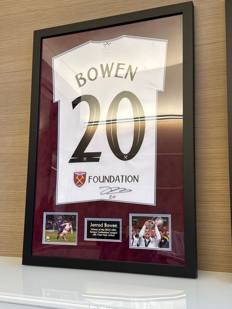 Bowen Signed And Framed Shirt