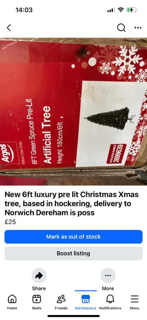 6ft Christmas Xmas pre lit tree with flashing led lights