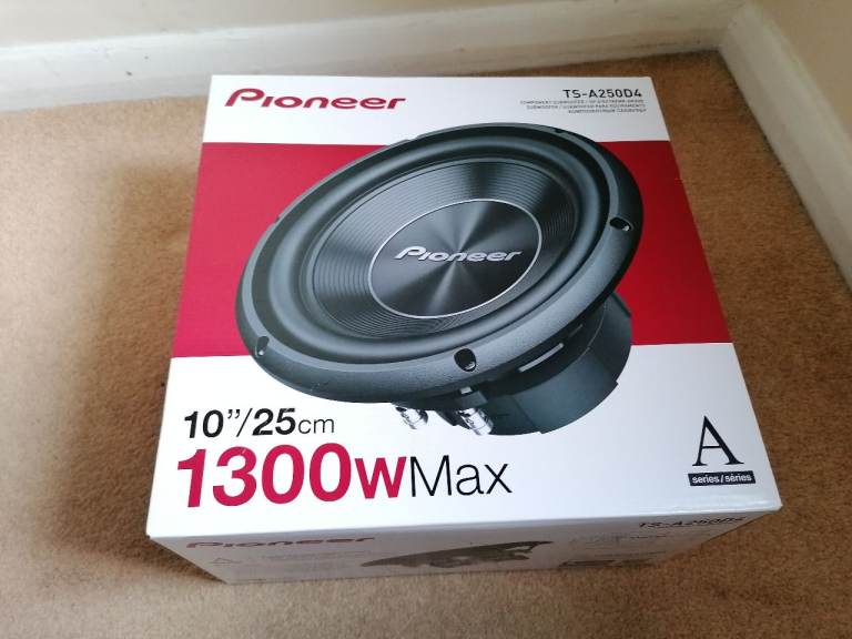 Pioneer TS-A250D4 - 10" Dual 4Ohm Car Subwoofer 1300W £50 OVNO