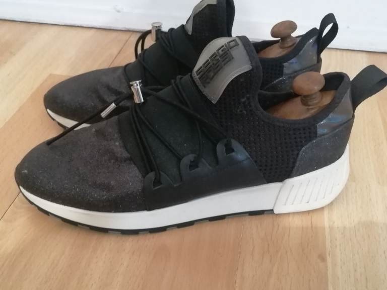 Italian Designer SERGIO ROSSI SR1 Rigged Sole Trainers. Excellent Cond. Size : UK 6. EU 39 