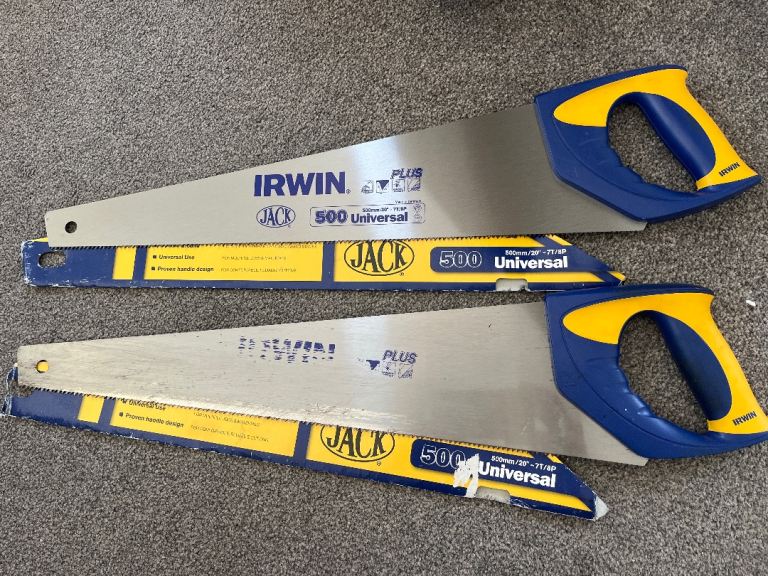 Pair of Irwin Jack 500 Universal Saws One Brand new