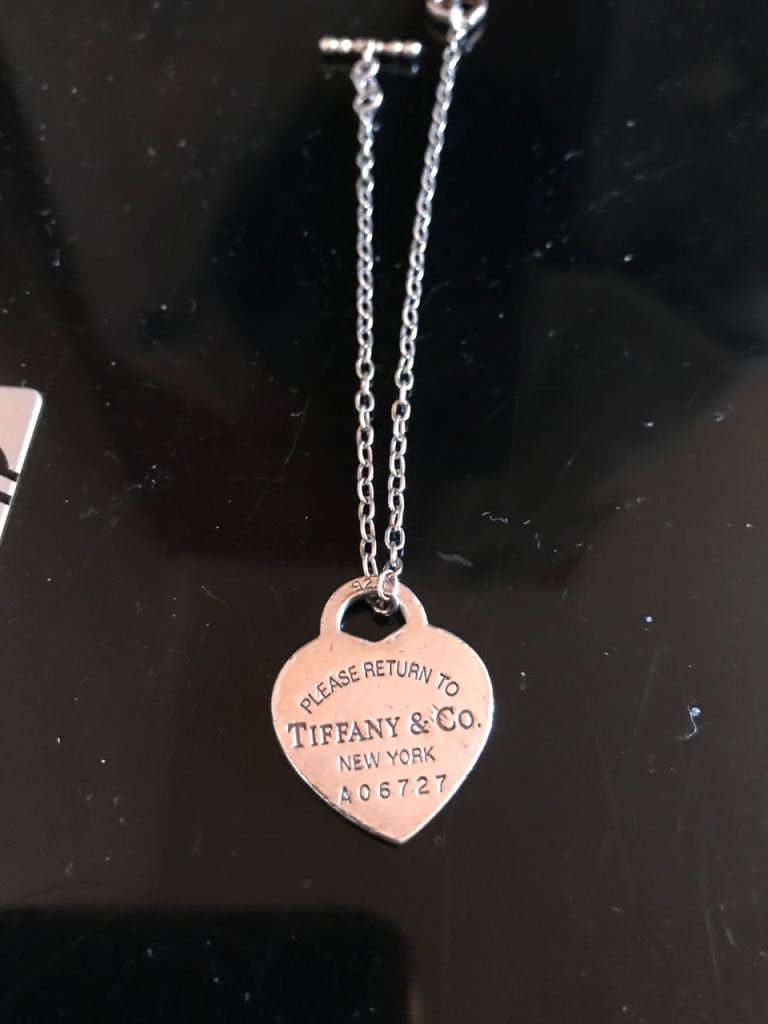 Tiffany Heart with Silver Braclet