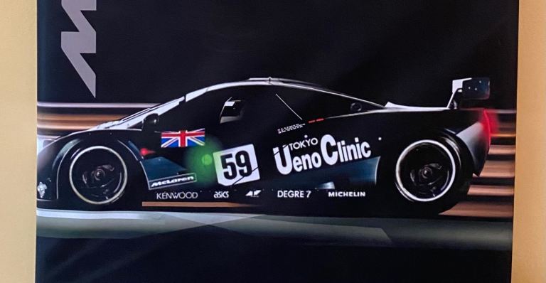 BARGAIN £10 - Large Canvas Print – 102 × 67cm - McLaren F1 GTR #59 1995 Le Mans Winner