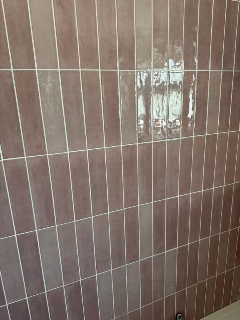 Brand New Pink Bathroom Tiles