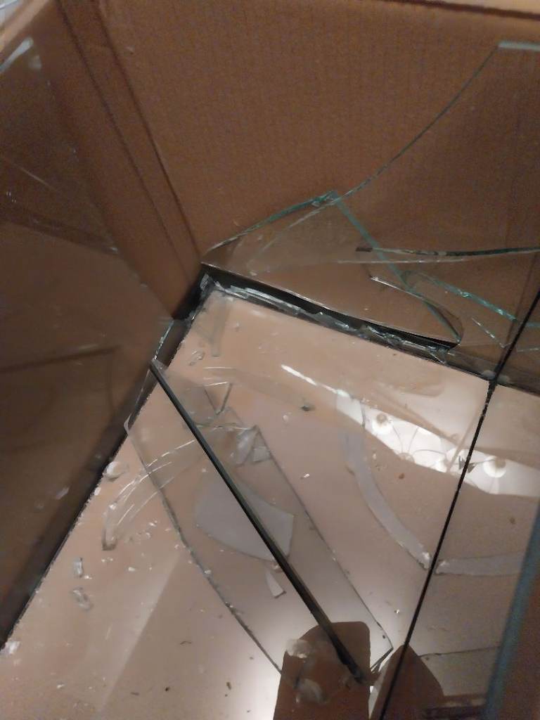 Free broken fish tank