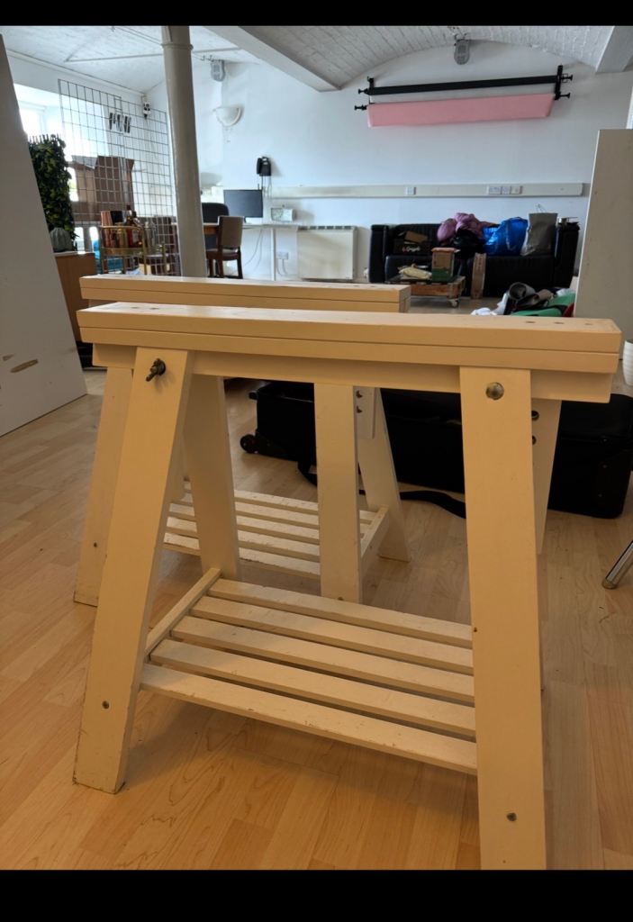 IKEA trestle table white
