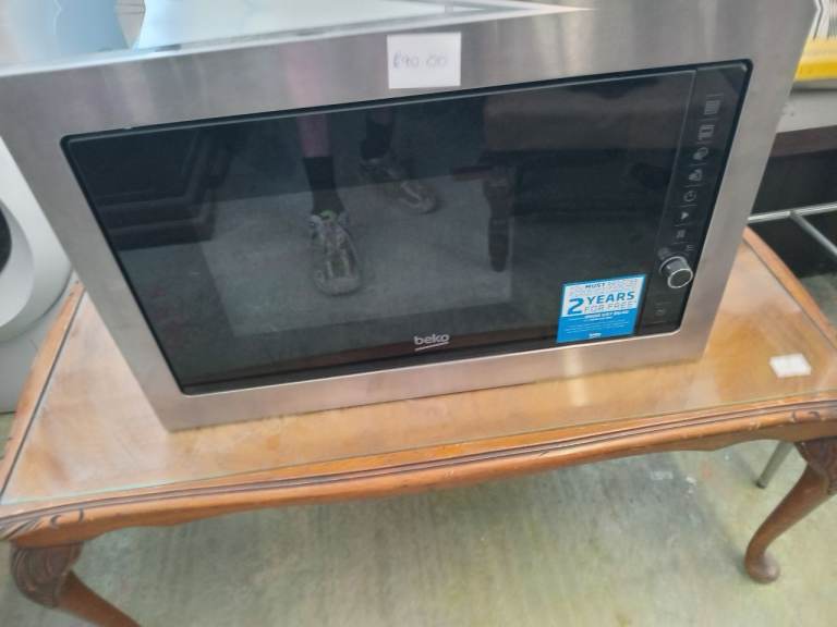 Beko Microwave Oven - Stainless Steel, As Good As New