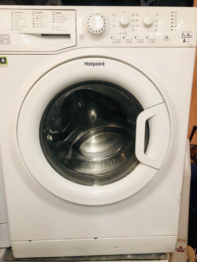 🚚 hotpoint 7kg wash & 5kg dry washer eco wash washing machine can deliver £149