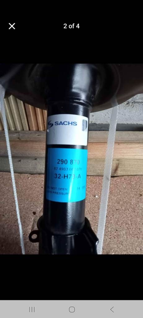 Satchs PT Cuiser 2003 pair of front Shock absorbers