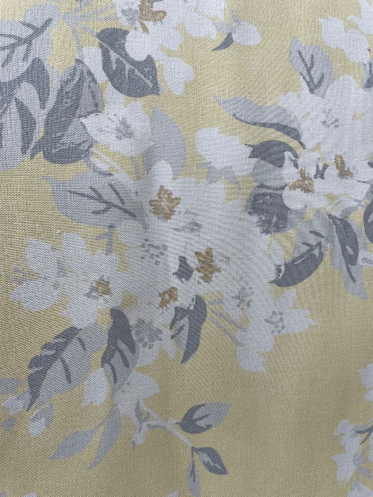 Apple Blossom Wallpaper - Off White/Pale Sunshine, 3 Rolls New