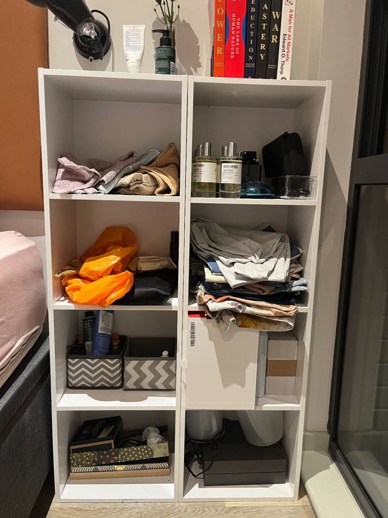 White book shelves - set of 2 