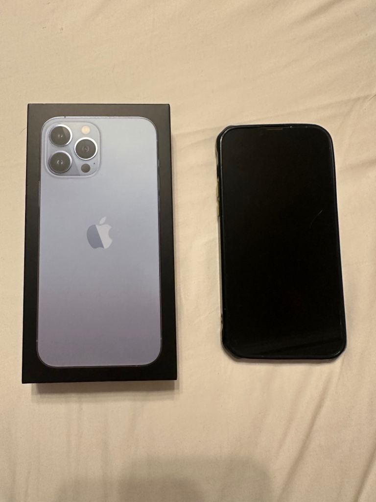 iPhone 13 Pro Max 256GB Sierra Blue – Mint Condition – Boxed – £300 Quick Sale
