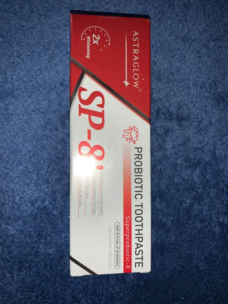 New Sealed Astraglow SP8 Probiotic Toothpaste IP1
