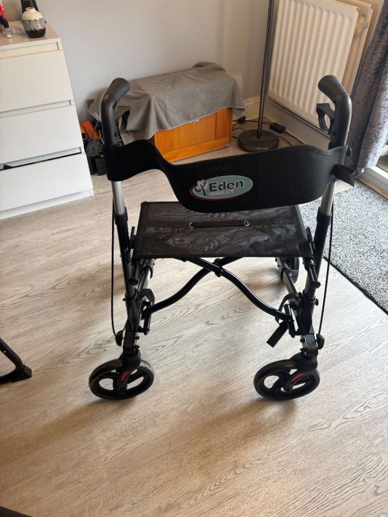 Mobility walker with seat used once