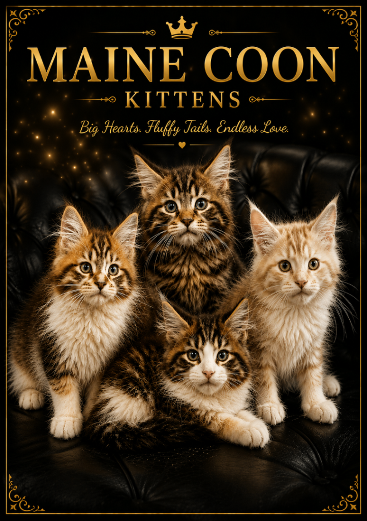 Pure Maine Coon kittens