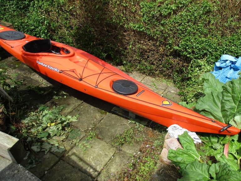 Sea/open water Easky kayak with  Greenland paddle