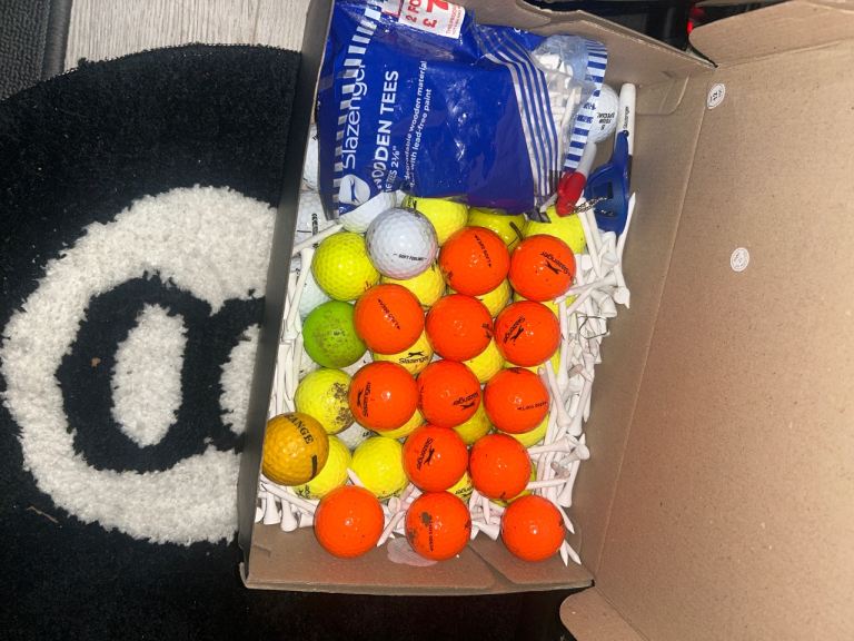 Golf balls and tees