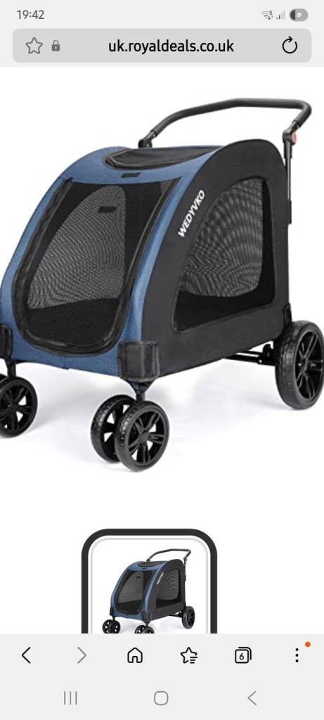 Large dog pram stroller